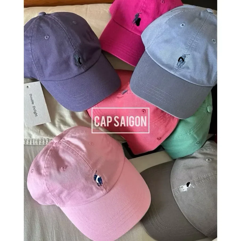 Mũ phom mềm CAPSAIGON thêu POLO 3 màu mới hot trend basic chất kaki mềm 2 lớp…