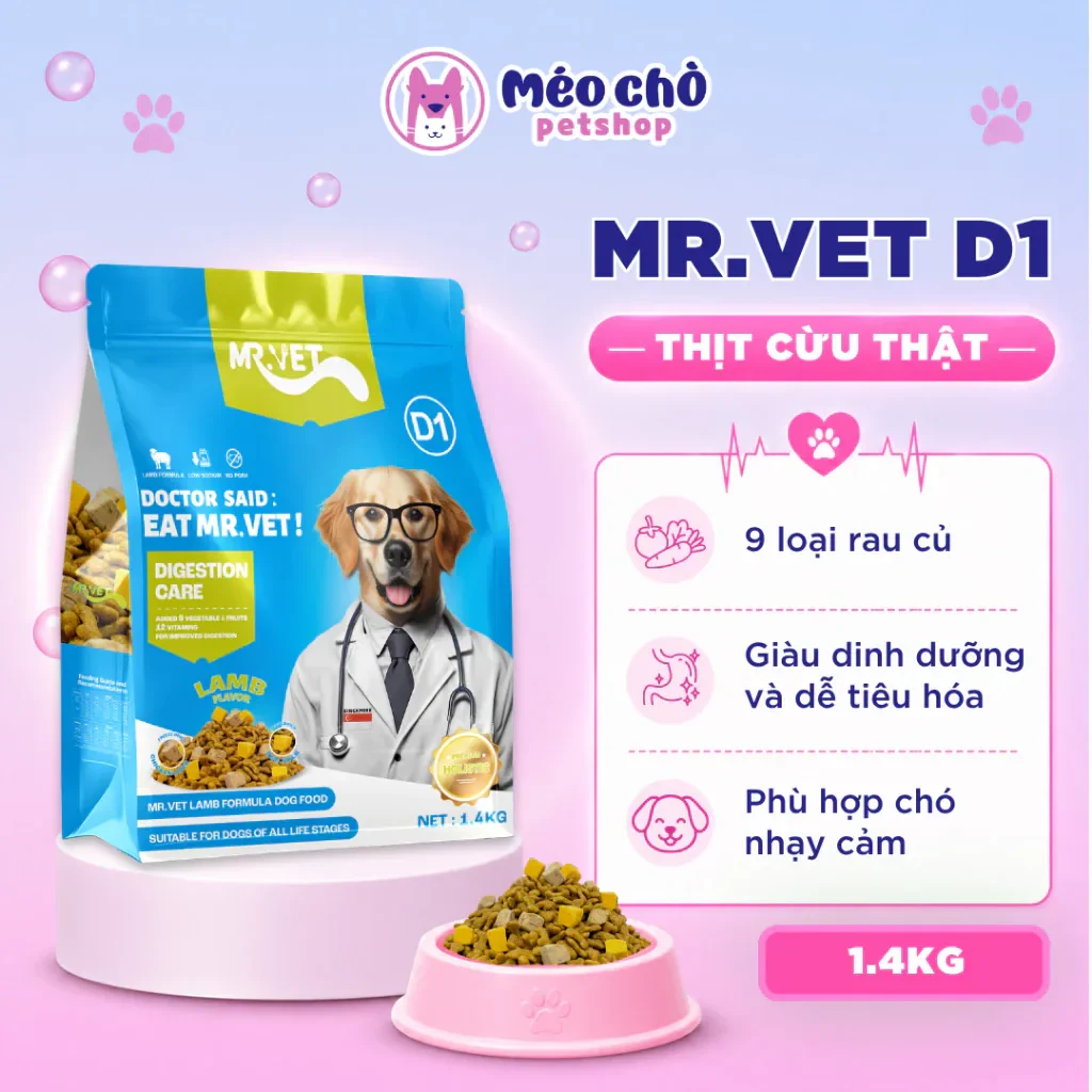 Thức ăn chó MRVET D1 1,4 kg