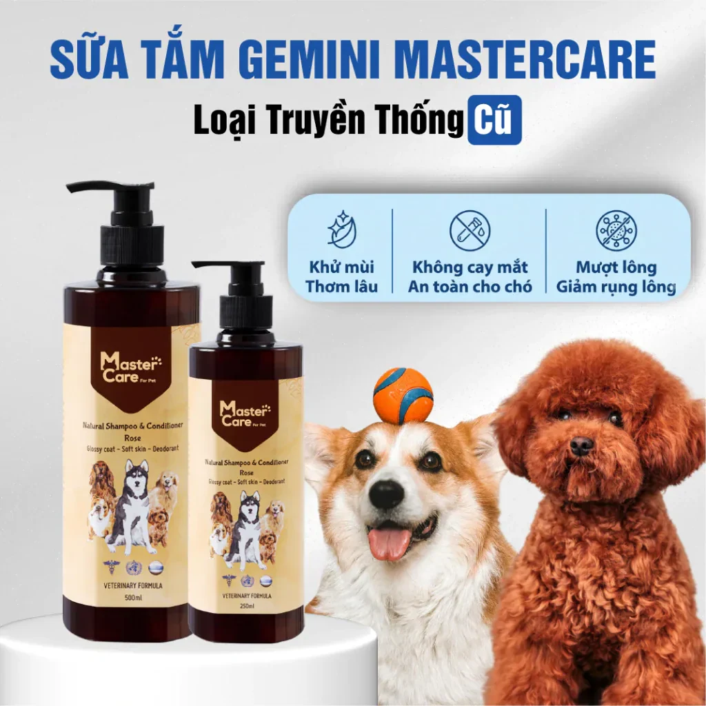 Sữa Tắm Cho Chó Poodle MASTERCARE For Pet Các Loại Bé Lông Màu Khử Mùi Ngừa Ve…