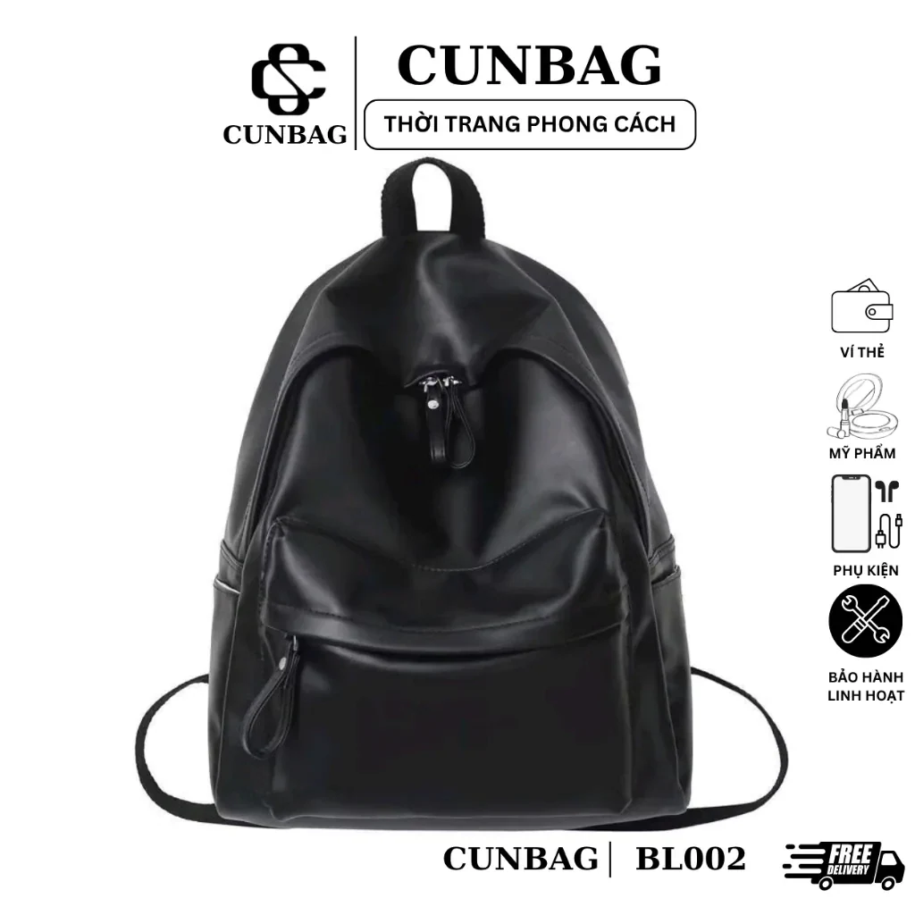 Balo Đi Làm Đi Du Lịch Chất Da Trơn Pu Cao Cấp Size 40 Đựng Vừa Máy Tính Lap…