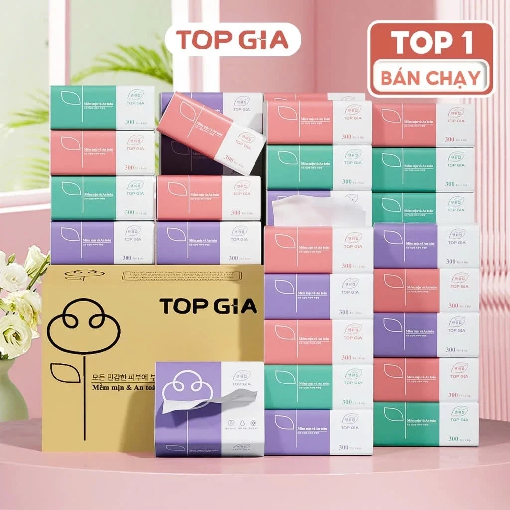 Thùng giấy ăn rút TopGia nhiều quy cách