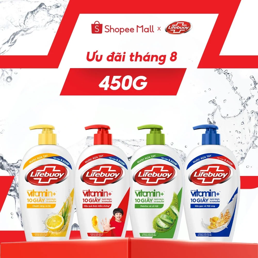 Nước rửa tay Lifebuoy 450 g