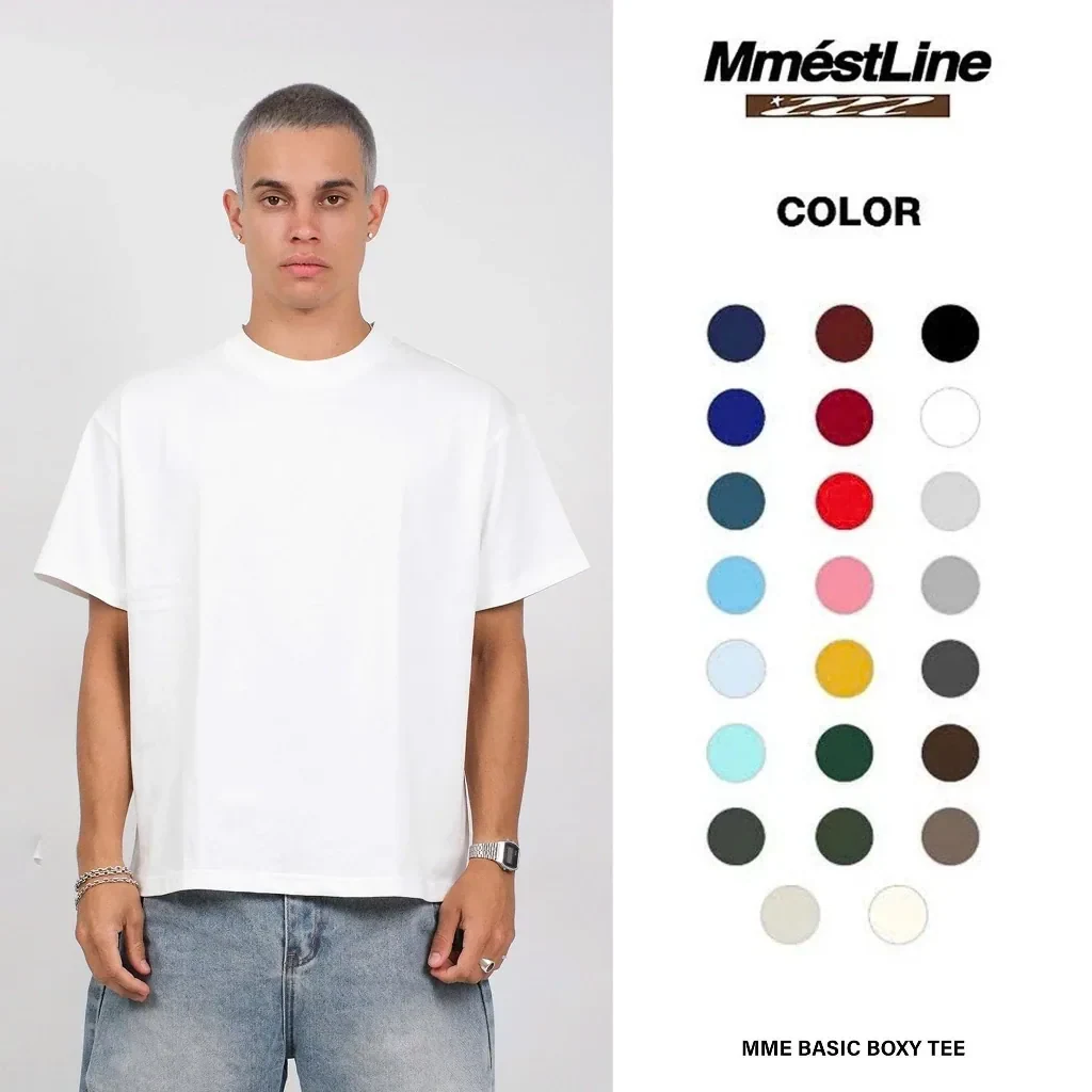 Áo thun trơn MMESTLINE Basic form Boxy vải premium Cotton