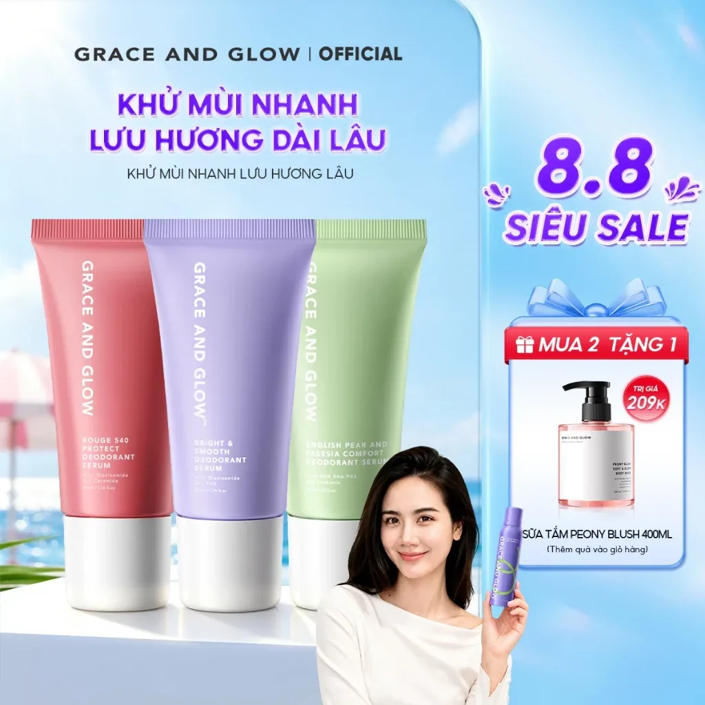 Lăn khử mùi Grace and Glow Black Opium Smooth Deodorant Serum Lăn Nách Sáng Da…