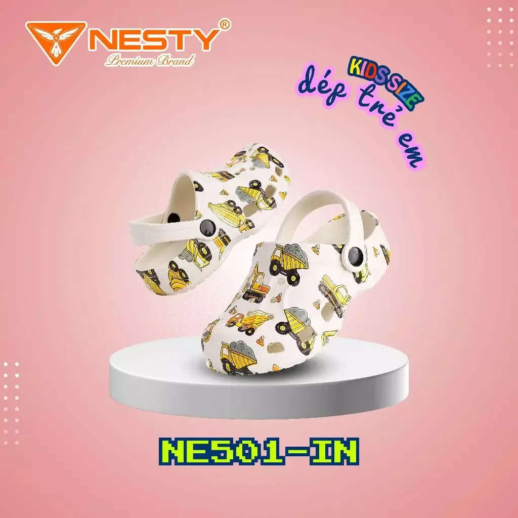DÉP SỤC NESTY CAO CẤP SIZE TRẺ EM IN HỌA TIẾT ( KO1 )