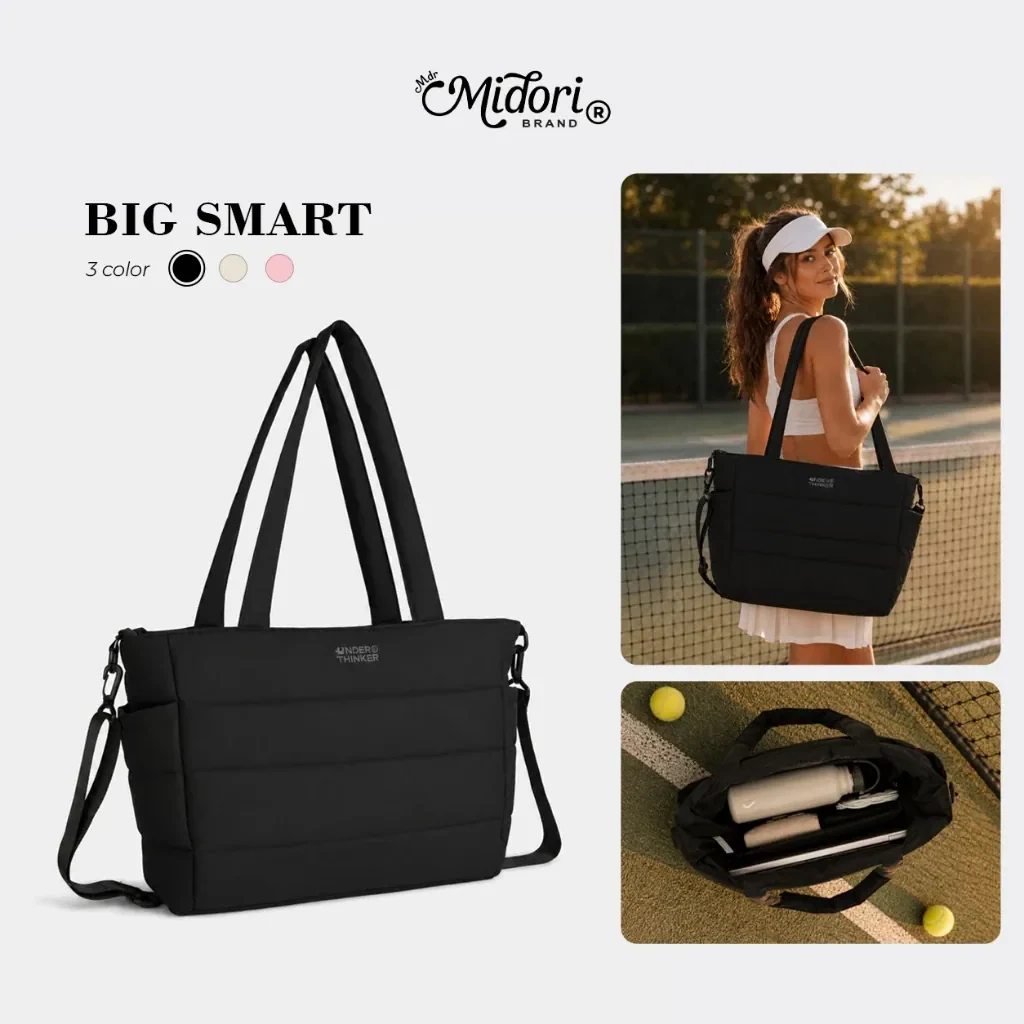 Túi Phao BIG SMART Tote Taslan Chần Bông Du Lịch Đi Làm Chống Sốc Laptop Đi…