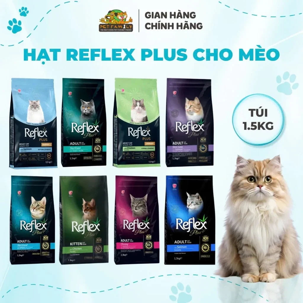 Hạt Cho Mèo Reflex Plus RPCALL 1.5Kg Thức Ăn Dành Cho Mèo - HAPPY PETFAMILY