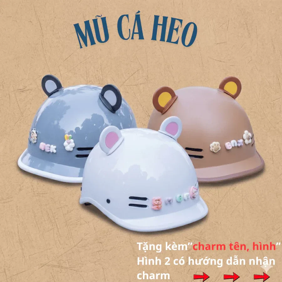 Mũ bảo hiểm cá heo nam nữ BẢN CAO CẤP chính hãng Javiva-Bảo hành 12 tháng