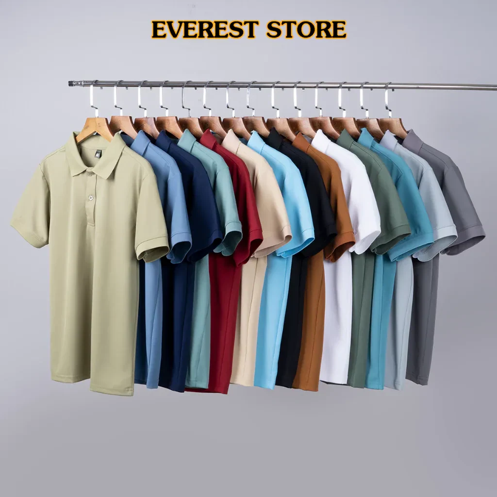 Áo thun polo nam chất vải cá sấu co giản 4 chiều thời trang Everest Nhiều màu