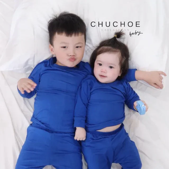 Bộ thun lạnh tay dài quần dài CHUCHOE Baby cho bé , trai bé gái ( 5-20kg )