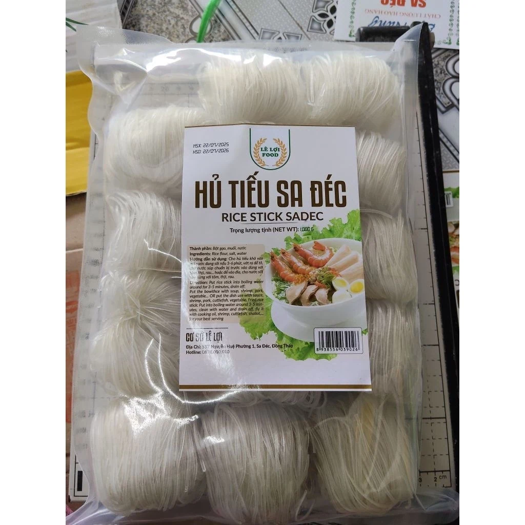 Hủ tiếu khô lọc Sa Đéc gói 1 kg