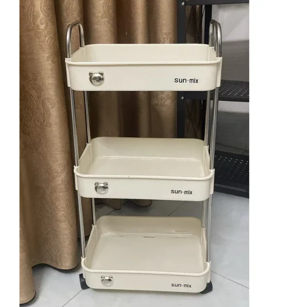 Kệ đựng đồ đa năng 3 tầng Sunmix khay nhựa cao cấp , kệ đựng đồ nhà bếp có…