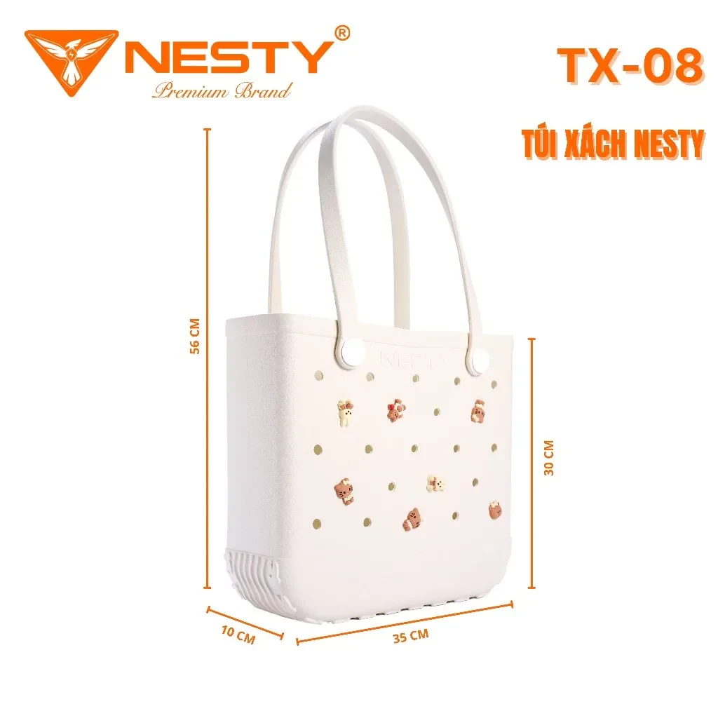 [tặng Charm]Túi Xách Đa Năng Chất Liệu EVA Nhãn Hiệu NESTY ( KO2 )