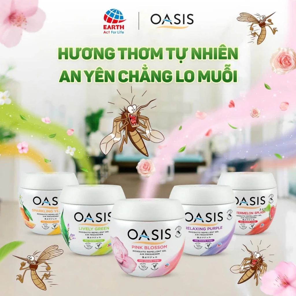 Combo hai sáp thơm Oasis 180 g