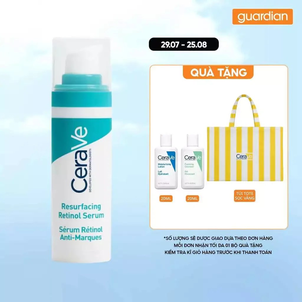 Chai CeraVe Resurfacing Retinol Serum 30 ml tại Guardian Official Store trên Shopee