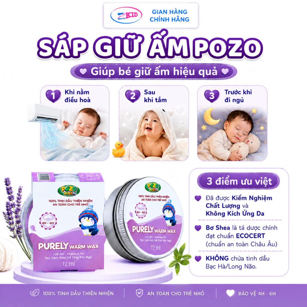 Ảnh sản phẩm do Shopee hiển thị, kiểm tra ngày 8/8/26 Sáp Giữ Ấm Pozo an toàn cho bé tránh cảm - giữ ấm mùa đông,bé nằm điều hoà lọ 12ml Pozokid - Perely Warmx Wax đang được đối chiếu cho người mua tại Việt Nam