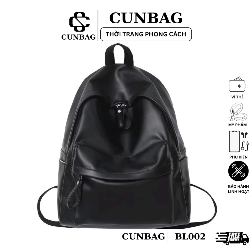 Balo Đi Làm Đi Du Lịch Chất Da Trơn Pu Cao Cấp Size 40 Đựng Vừa Máy Tính Lap Giấy A4 Xách BL002 đang được đối chiếu cho người mua tại Việt Nam