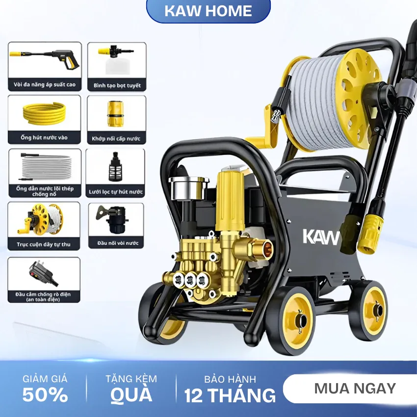 Dụng cụ điện và thiết bị lớn KAW Máy rửa áp lực nước – hình minh hoạ 1