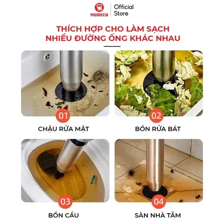 Súng thông bồn cầu Modeco Súng thông bồn cầu – hình minh hoạ 3