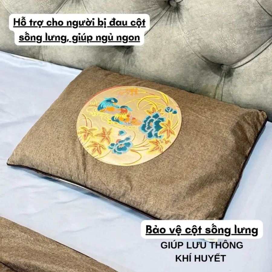 Thảm Ngải Cứu Combo Gối và Thảm Ngải Cứu – hình minh hoạ 8
