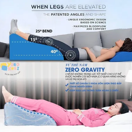 Hỗ trợ chấn thương và khuyết tật YOROKOBI Gối kê chân – gợi ý chọn mua (Chọn Đúng)