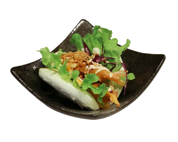 Guabao aux crevettes panés