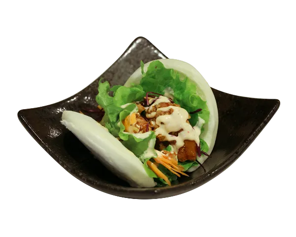 Guabao au poulet karragé