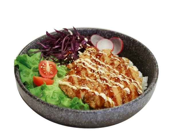 Donburi poulet pané