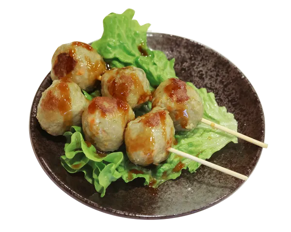 Brochettes de boulette de poulet 2p
