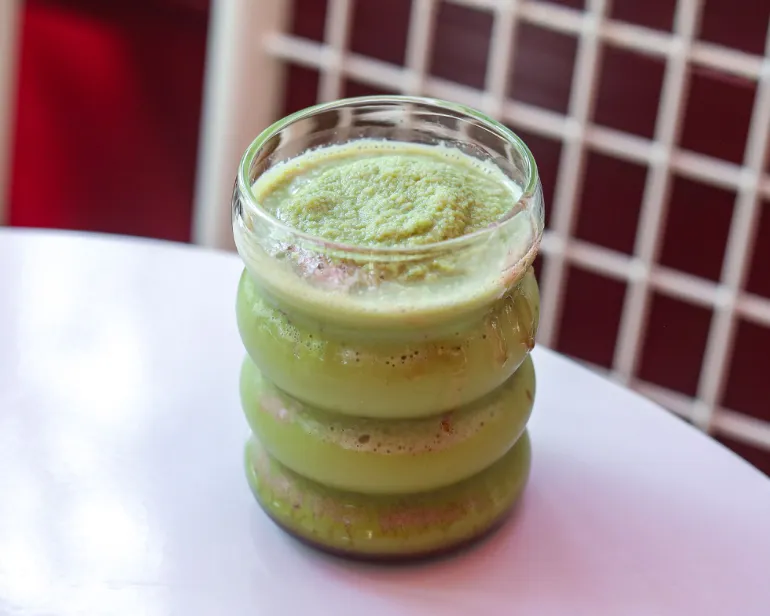 Slushy Matcha fraise (Dispo uniquement le Week-end)