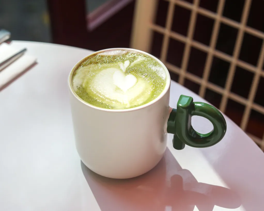 Matcha latte chaud