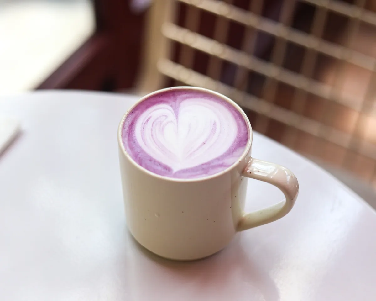Hot Ube latte