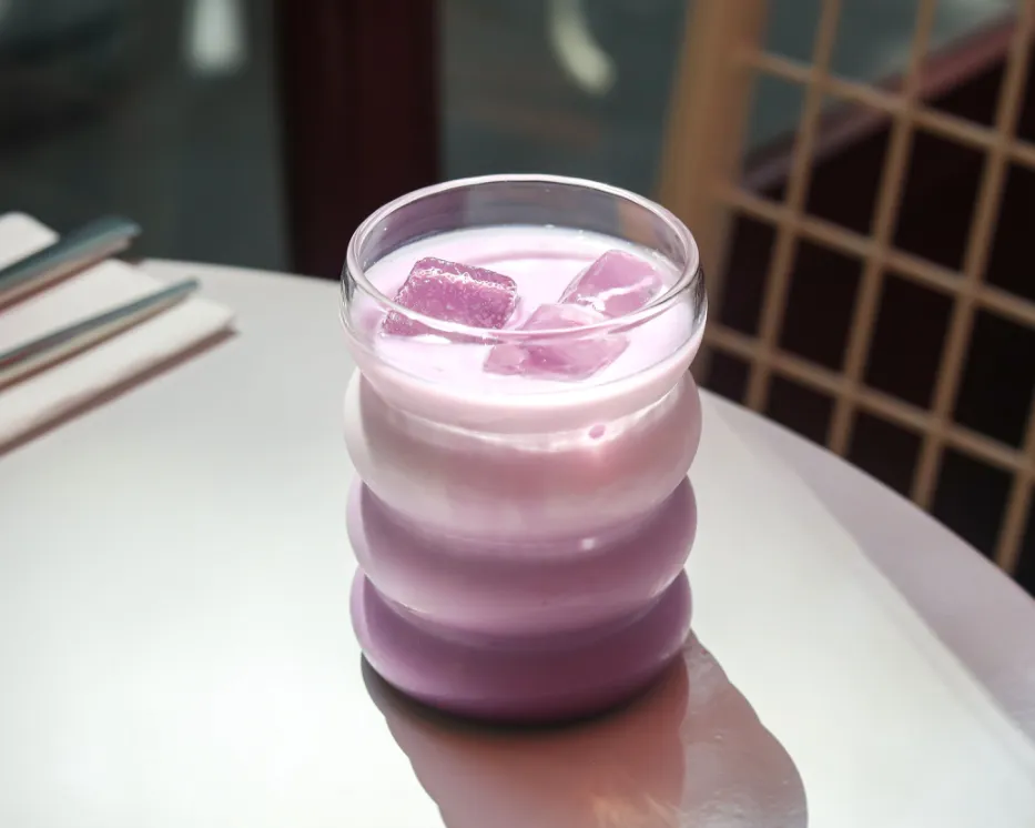 Iced Ube latte