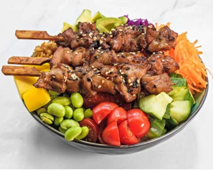Poké Brochette poulet(3 pièces)(halal)