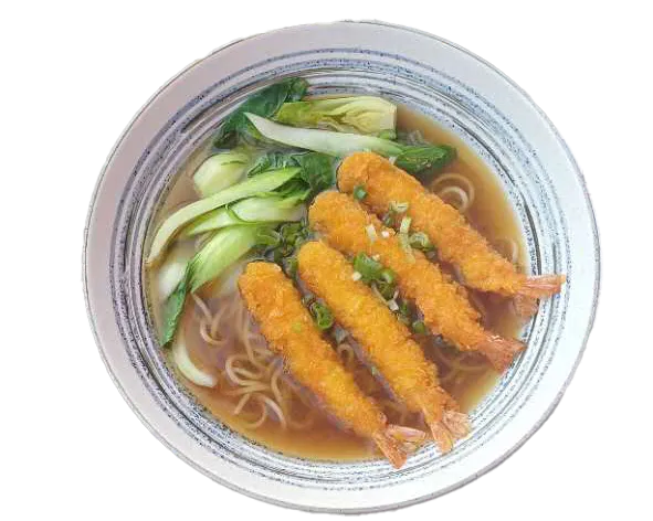 Ramen aux tempura crevettes