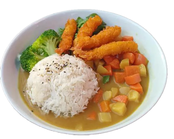 Curry japonnais aux tempuras
