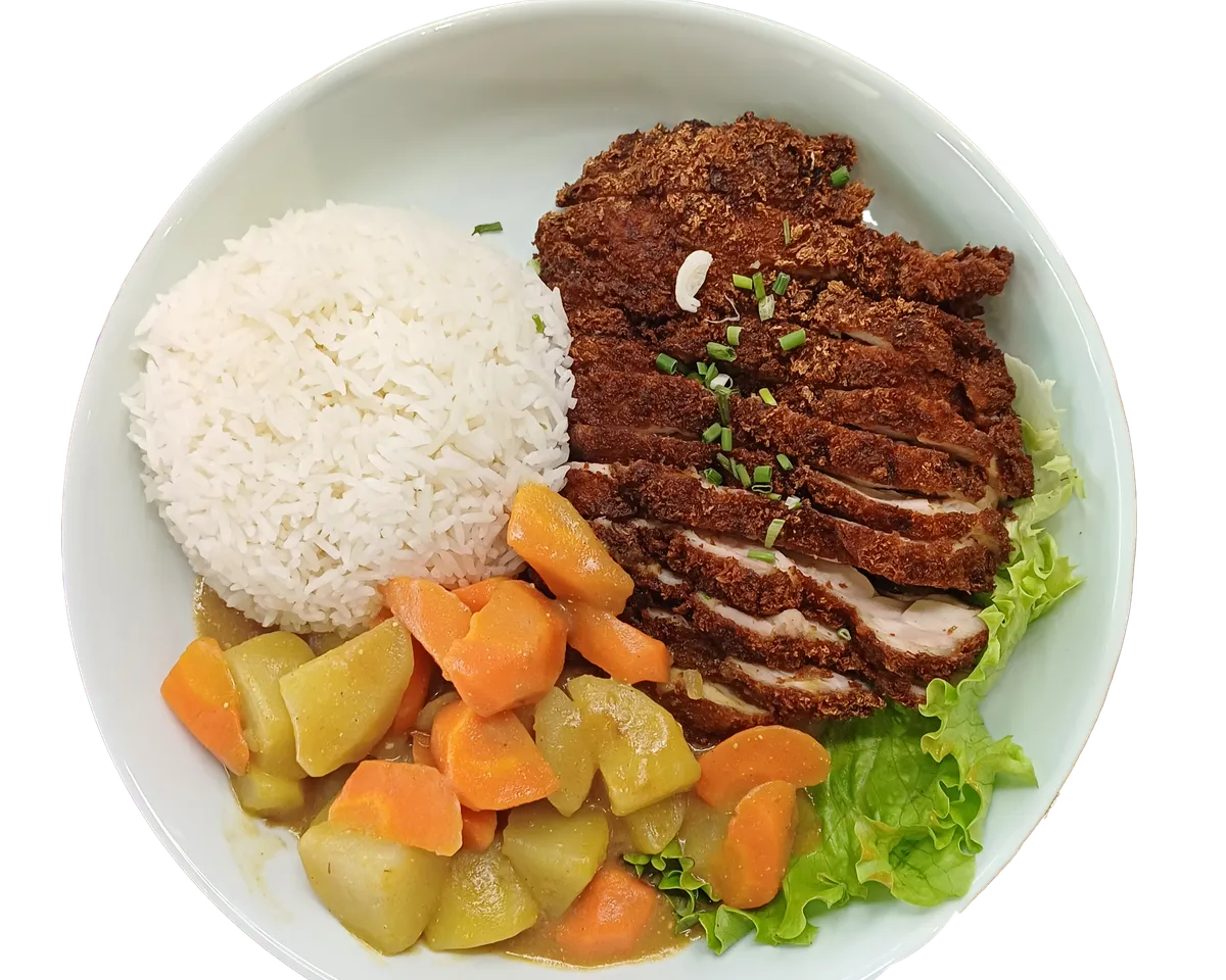 Curry japonnais au poulet frit