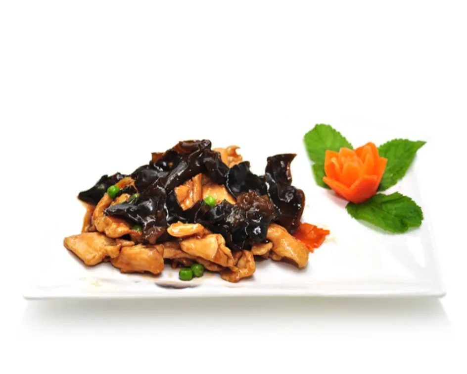 Poulet champignon noir