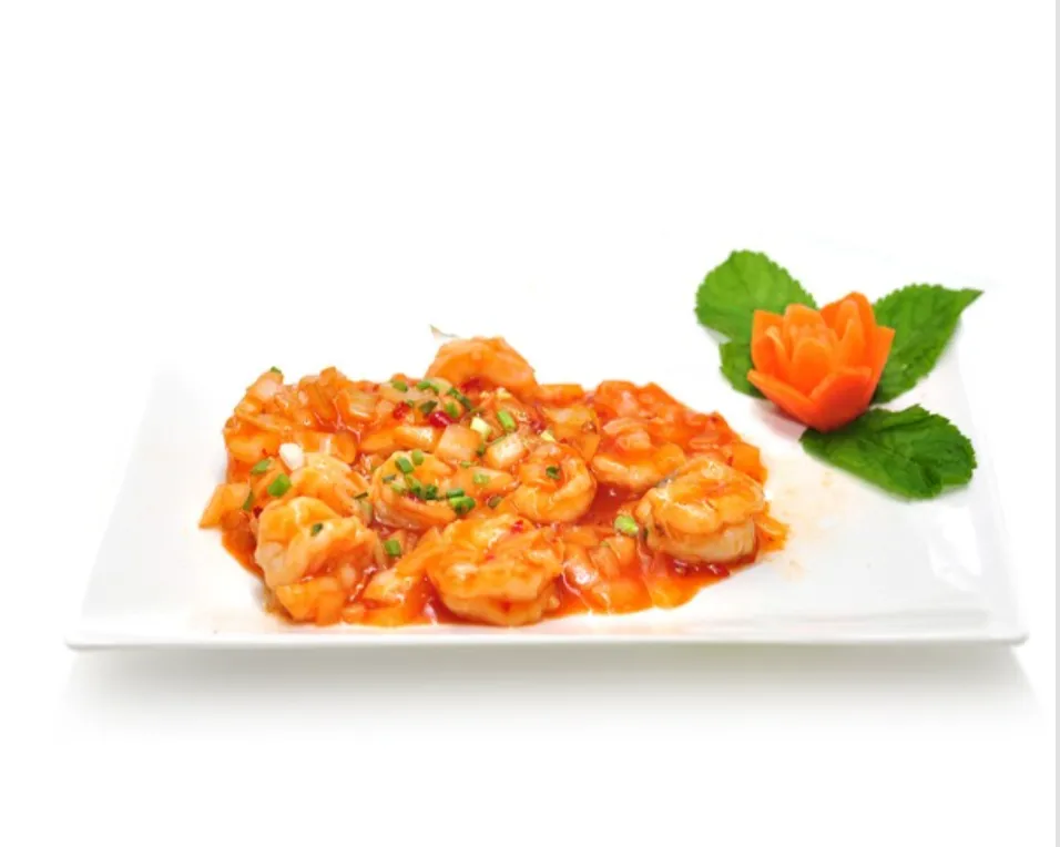 Crevette sauce piquante
