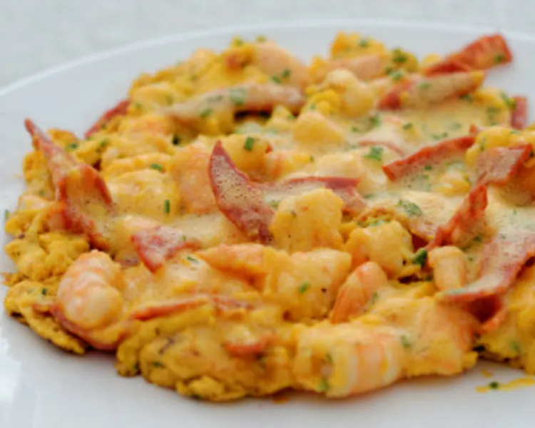 Omelette aux fruits de mer