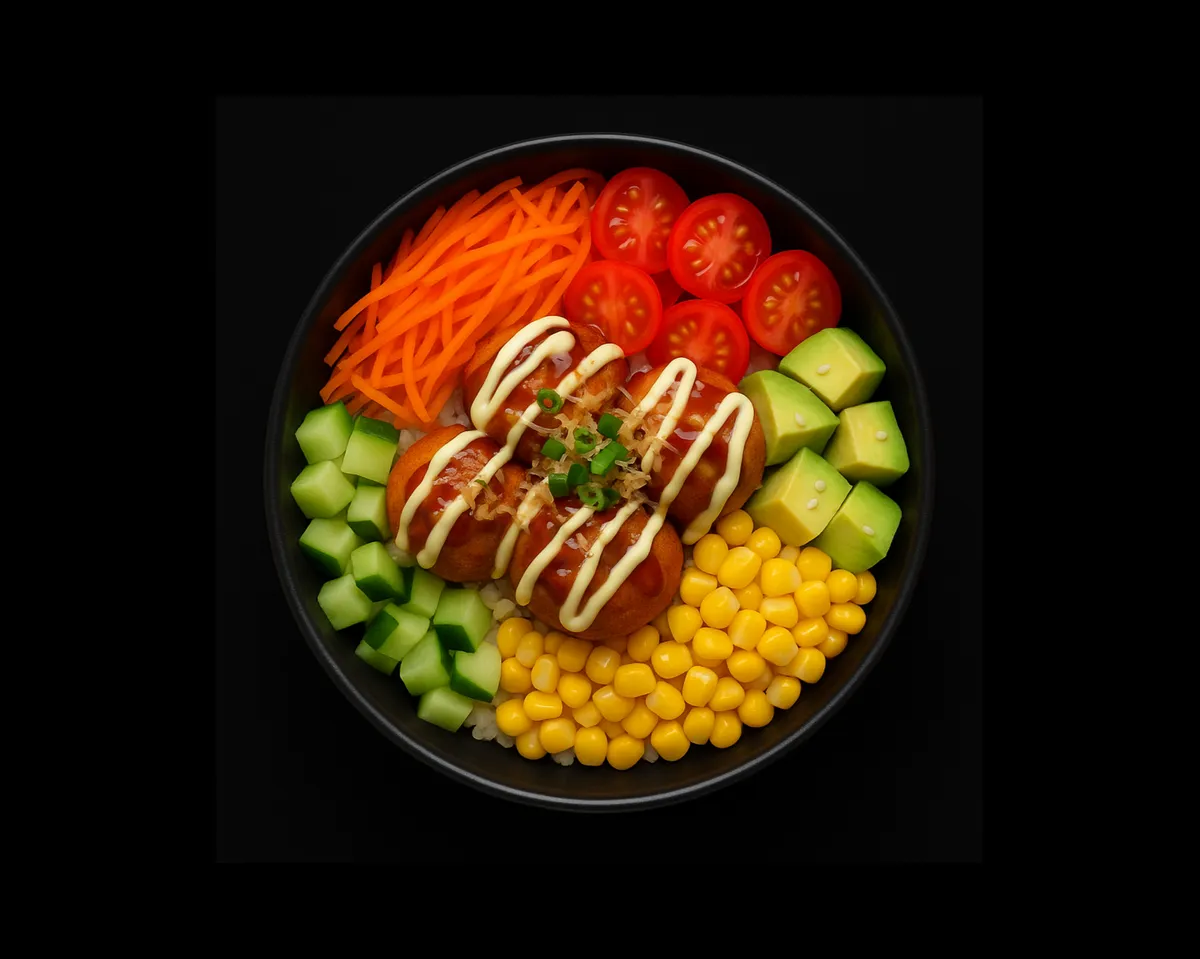 Poke takoyaki