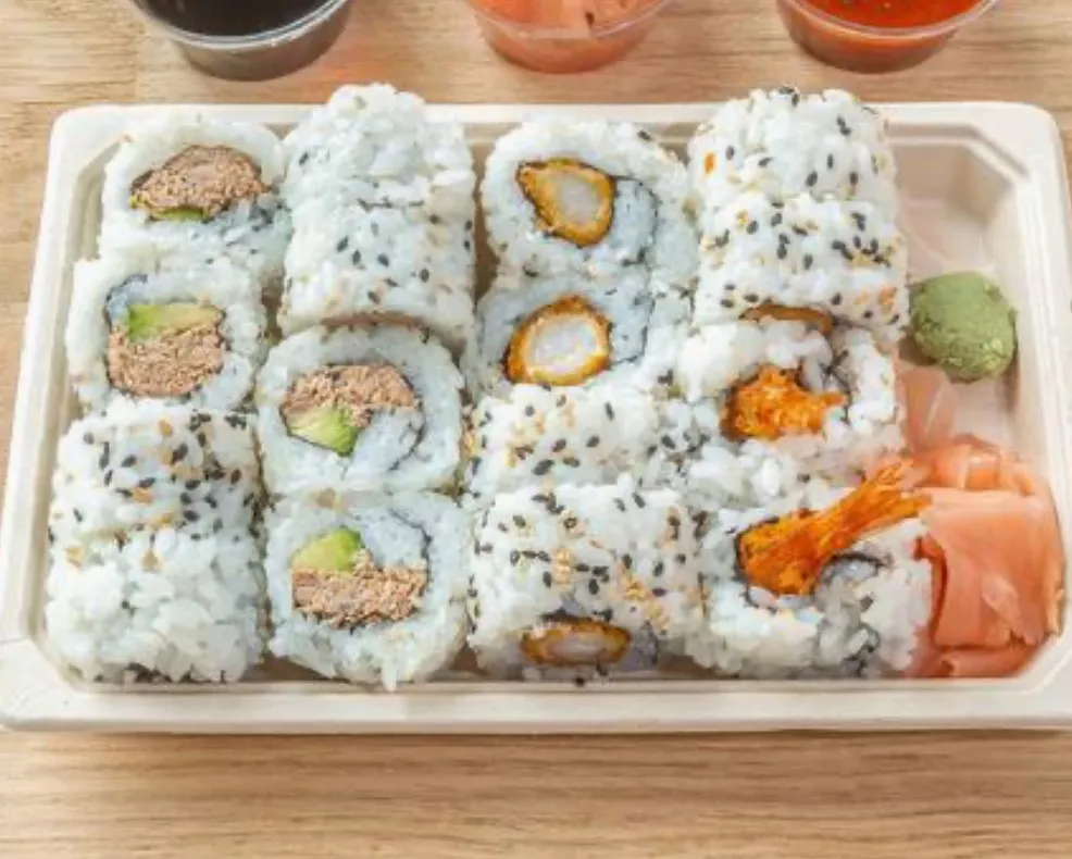S16 California thon cuit / tempura crevette