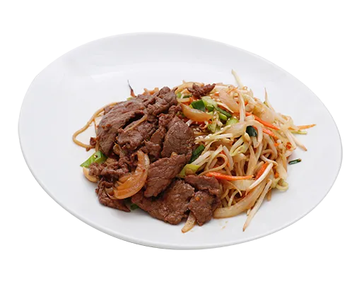 Nouilles sautees au boeuf(pate fraiche)