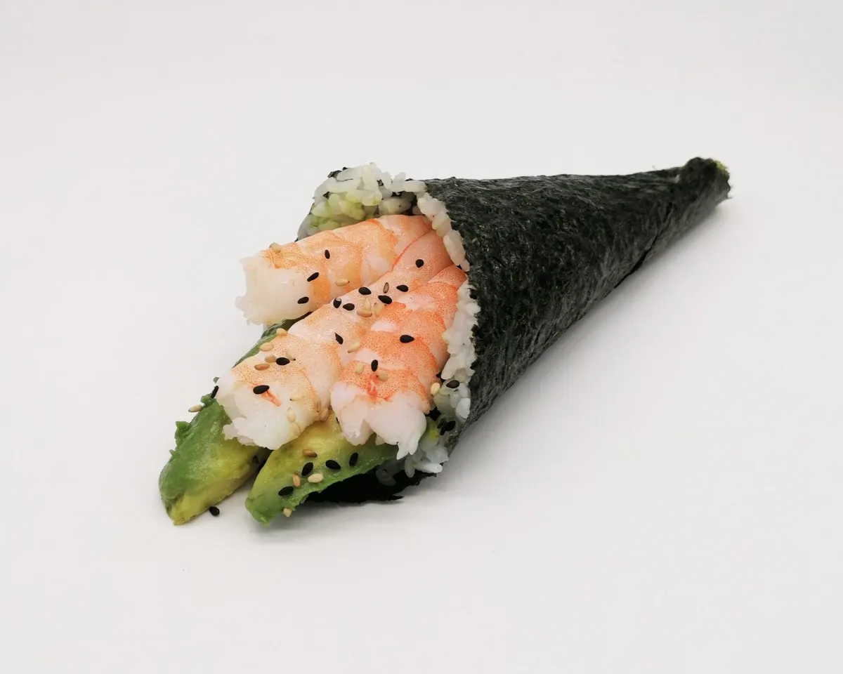 Temaki crevette avocat