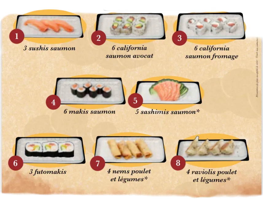 Menu midi express 3 plats