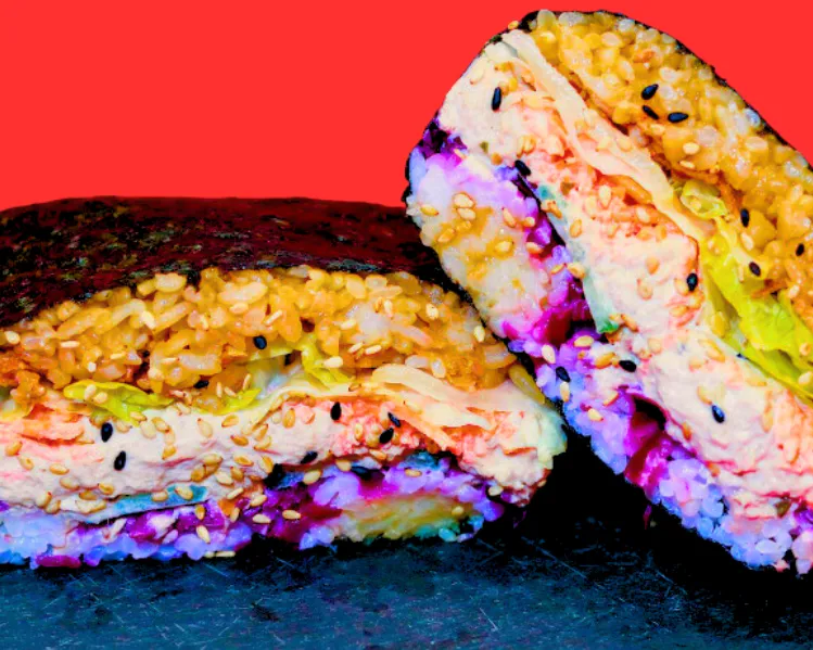 Onigirazu Oeuf Veggie