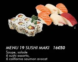 MENU 19 SUSHI MAKI