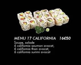MENU 17 CALIFORNIA