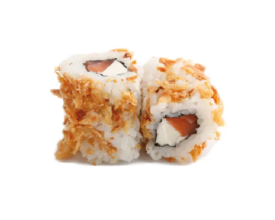 120. California cheese saumon oignon frit