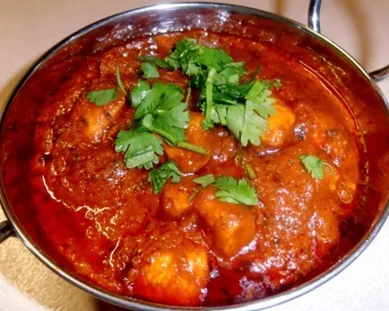 POULET MADRAS relevee